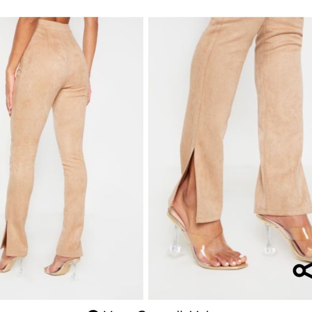 PLT suede pants